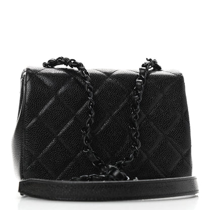 Chanel Caviar Quilted Incognito Mini Square Flap Black 3 of 9