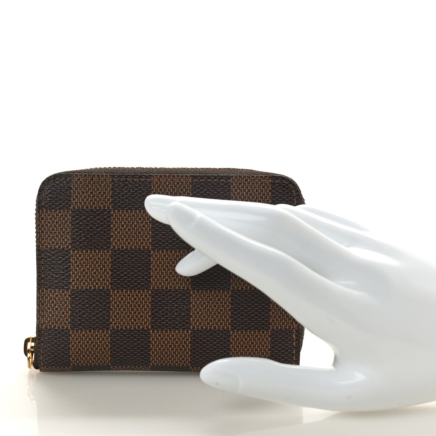 Louis Vuitton Damier Ebene Zippy Coin Purse Rose Ballerine 2 of 7
