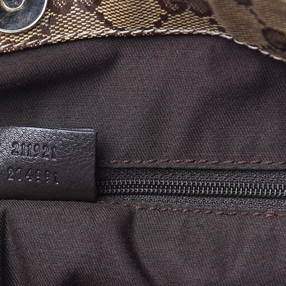 Gucci Crystal Monogram Medium Web Tote Brown 7 of 13