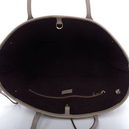 Louis Vuitton Empreinte Monogram Giant Neverfull MM Tourterelle 5 of 9