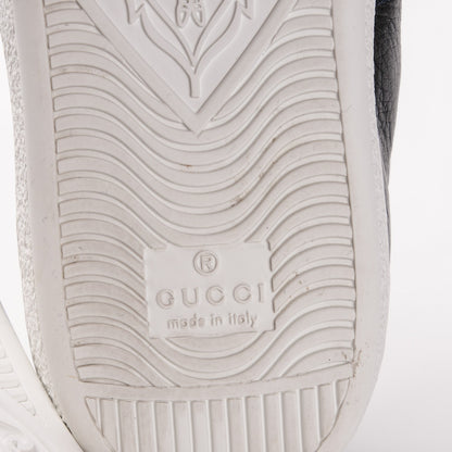 Gucci Calfskin Web Studded Ace Sneakers 36 Black 5 of 5