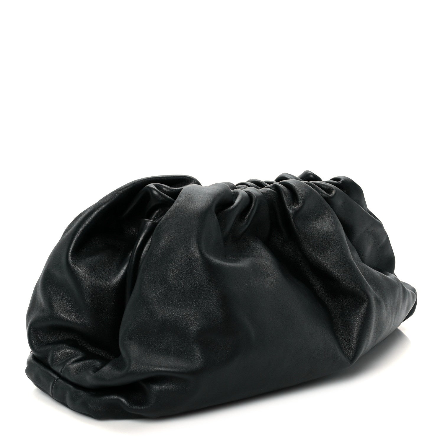 Bottega Veneta Smooth Butter Calf The Pouch Oversized Clutch Black 3 of 12