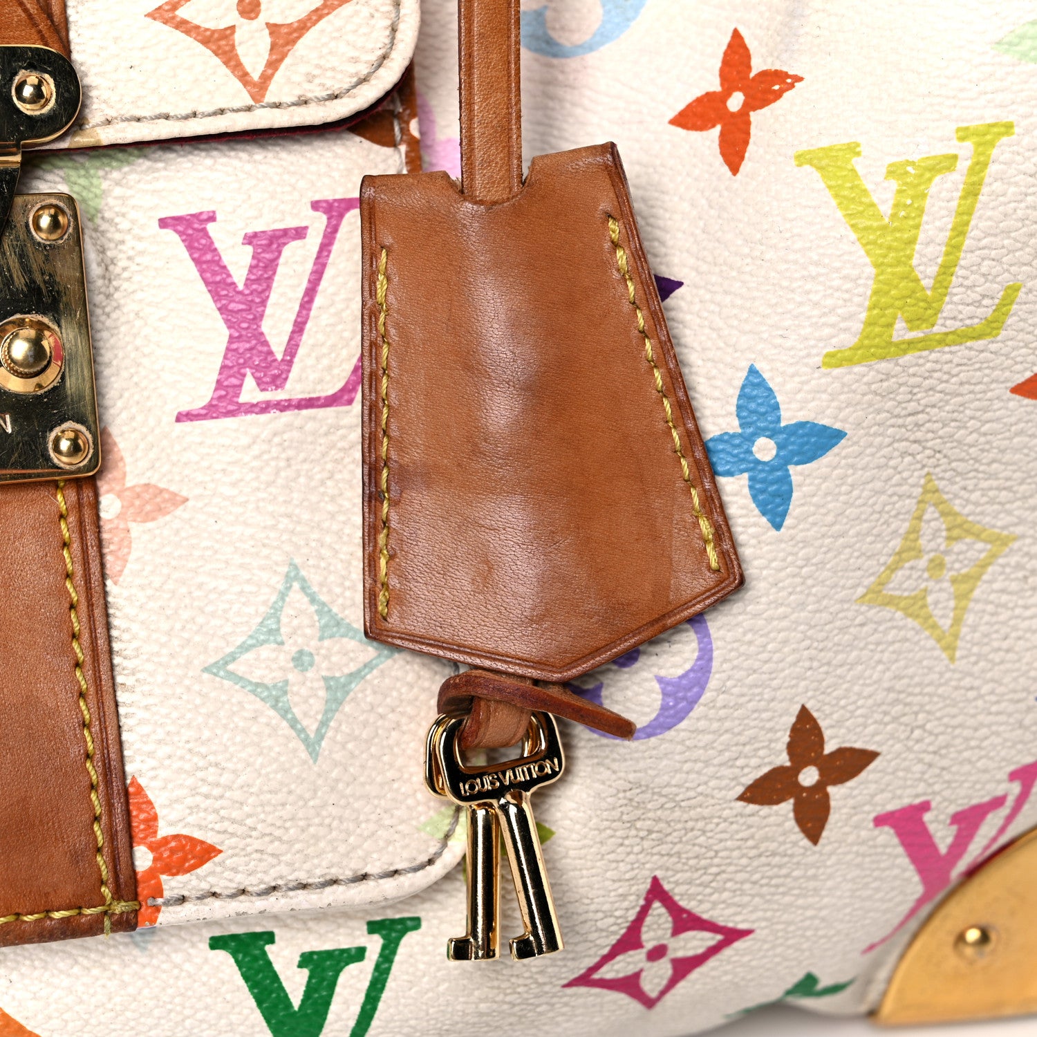 Louis Vuitton Monogram Multicolor Speedy 30 White 32 of 38