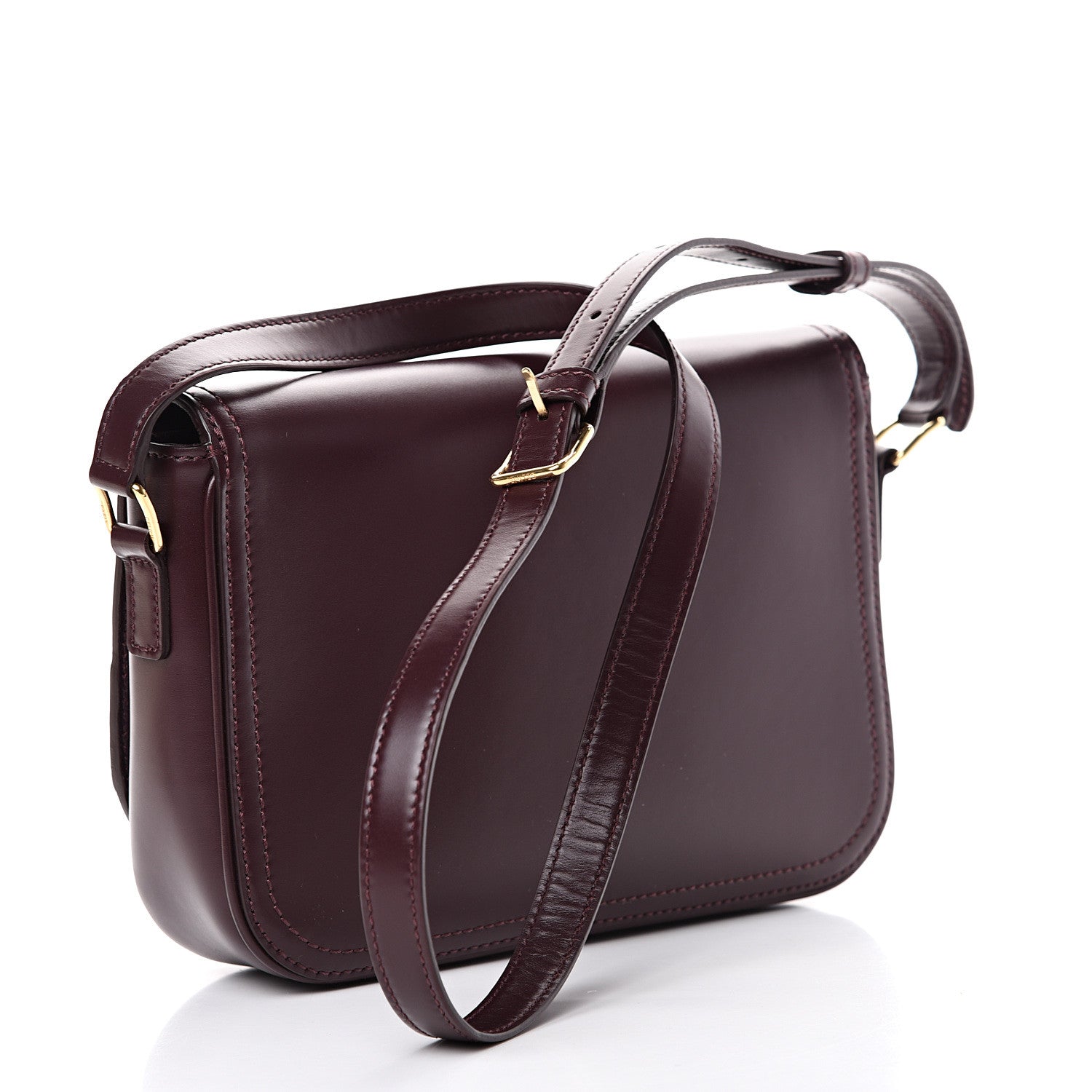 Celine Satinated Calfskin Medium Crecy Bag Burgundy 2 of 10