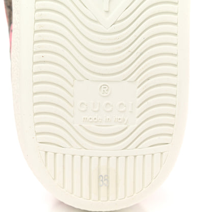 Gucci GG Supreme Monogram Strawberry Web Womens Ace Sneakers 35 Beige Multicolor Red Green 6 of 8
