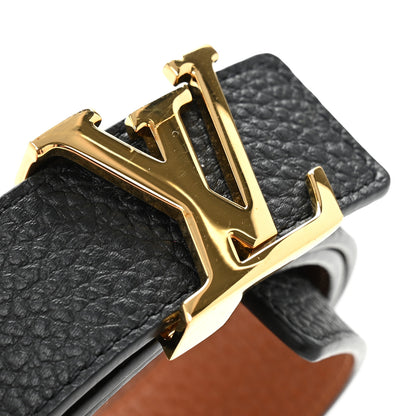 Louis Vuitton Taurillon Calfskin 30mm LV Initiales Reversible Belt 75 30 Black 6 of 6