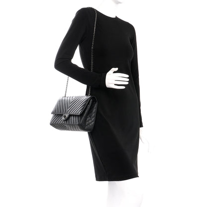 Chanel Sheepskin Chevron Quilted 2.55 Reissue 226 Flap So Black 2 of 8