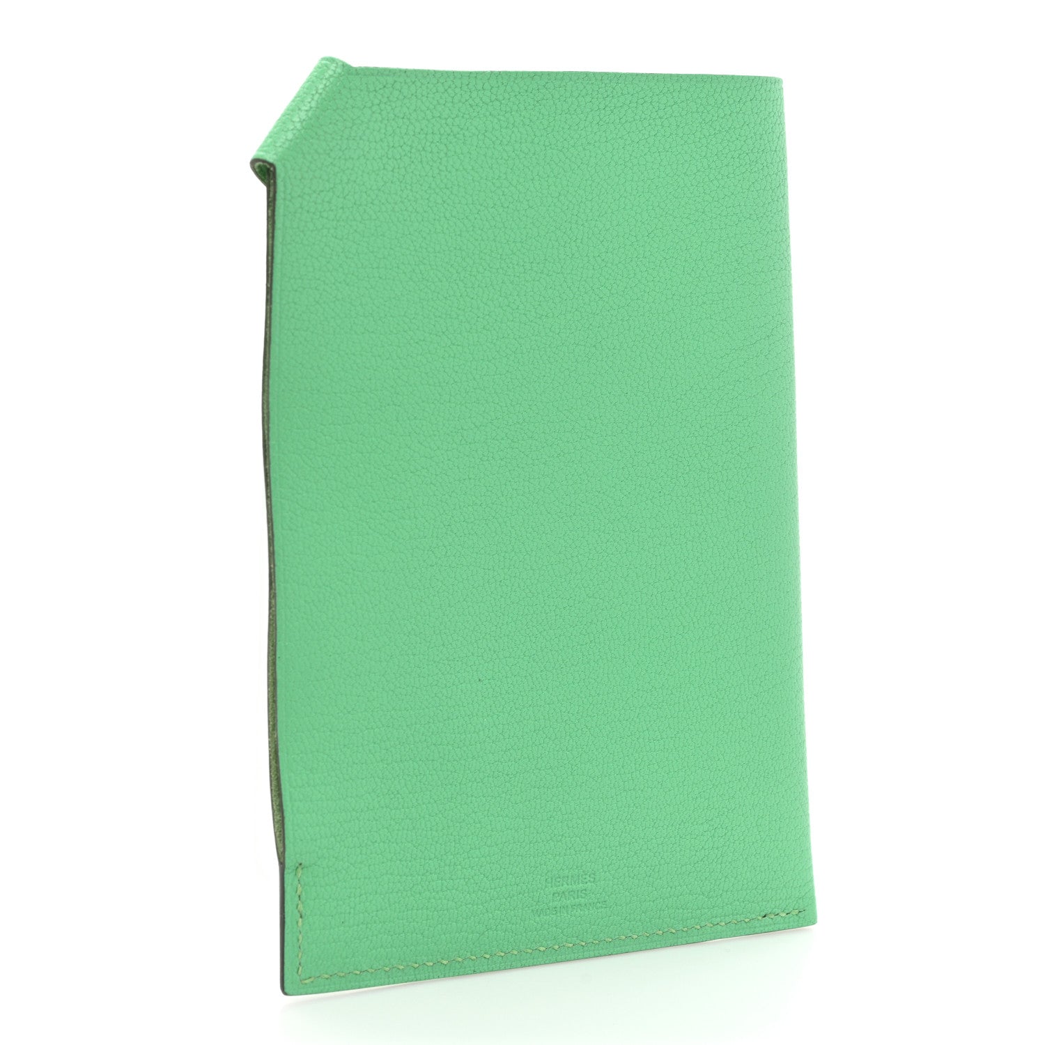 Hermes Chevre Chamkila Tarmac PM Passport Holder Vert Comics 3 of 9