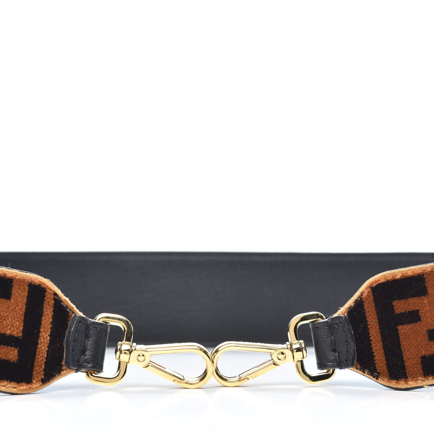 Fendi Velvet Tapestry FF Strap You Tobacco 5 of 5