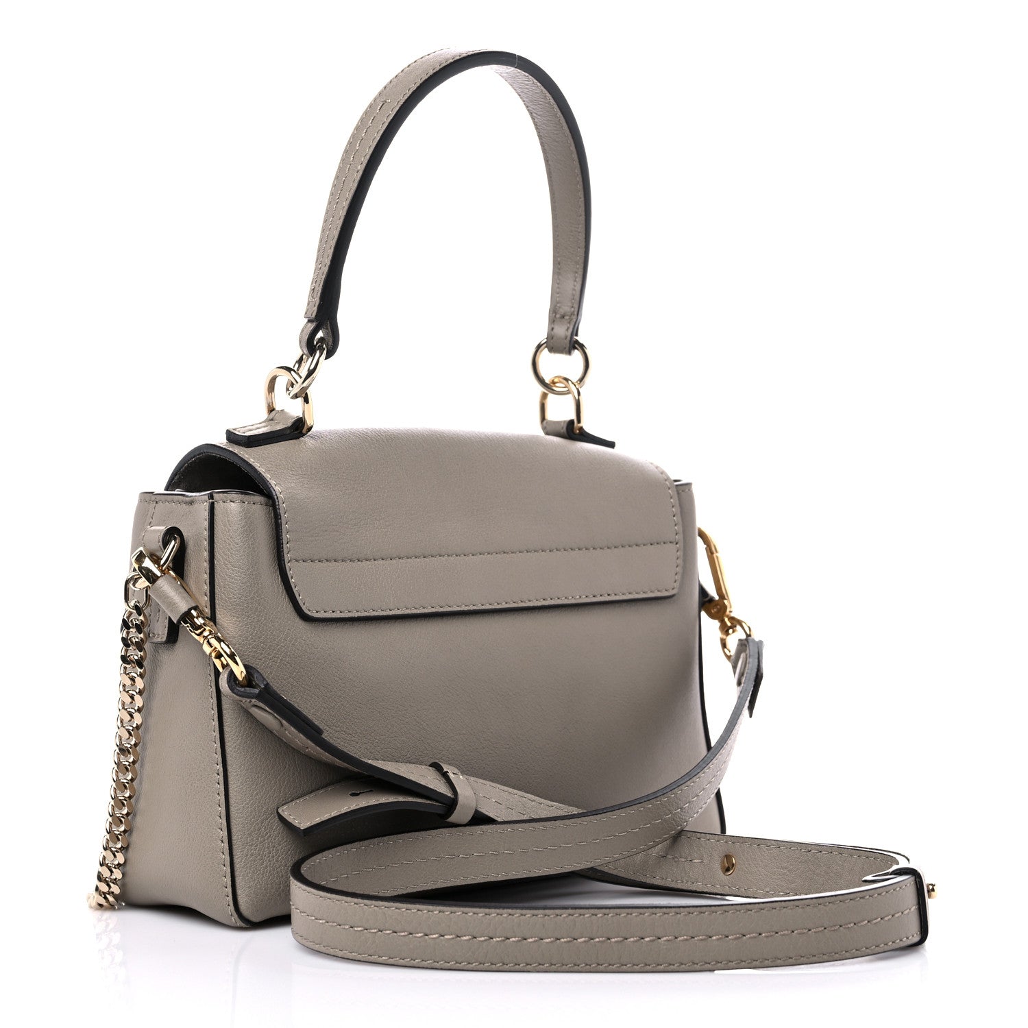 Chloe Calfskin Mini Faye Day Shoulder Bag Motty Grey 2 of 10