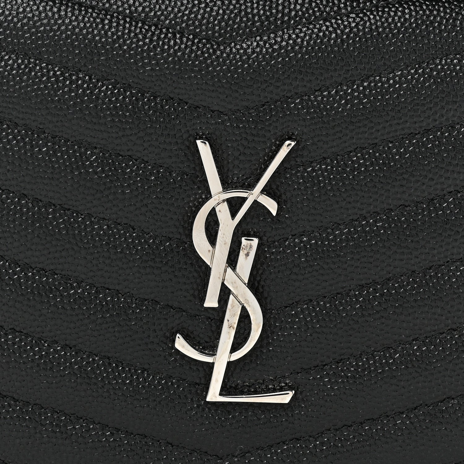 Saint Laurent Grain De Poudre Matelasse Monogram Mini Lou Camera Bag Black 8 of 11