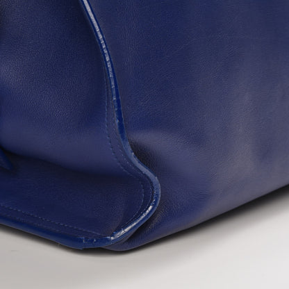 Saint Laurent Calfskin Medium Classic Y Cabas Navy 12 of 12