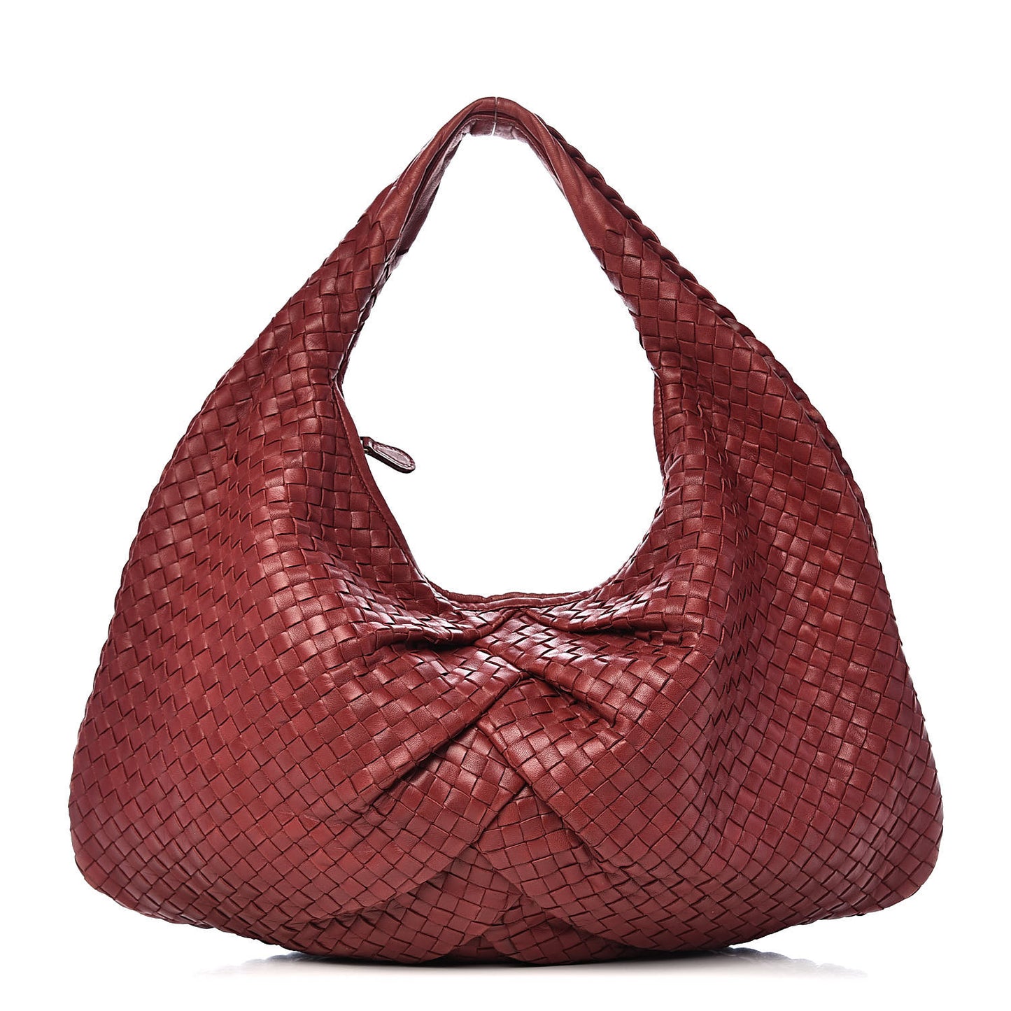 Nappa Intrecciato Pleated Large Veneta Hobo Eclipse