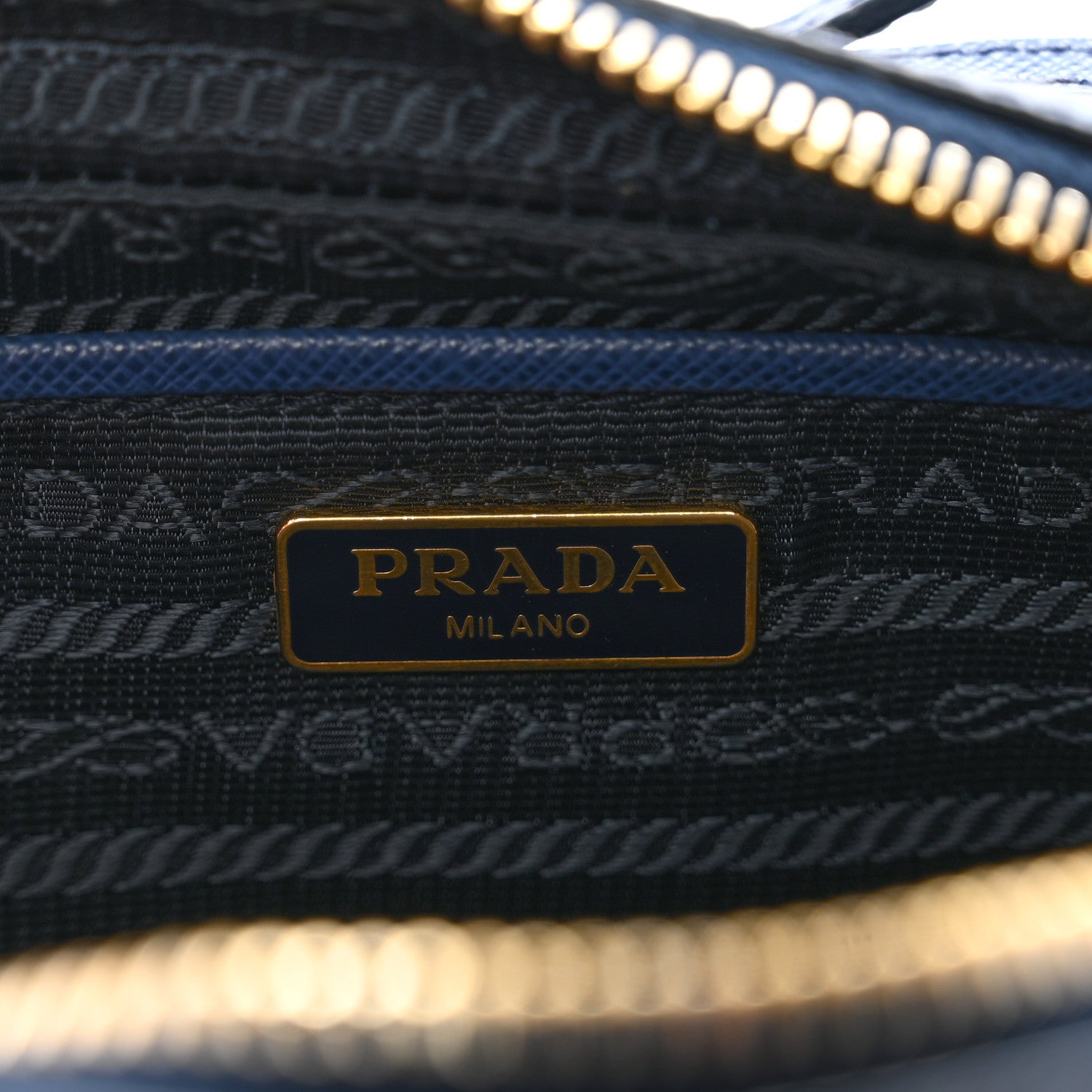 Prada Saffiano Fiocco Bow Camera Crossbody Bag Bluette 6 of 8