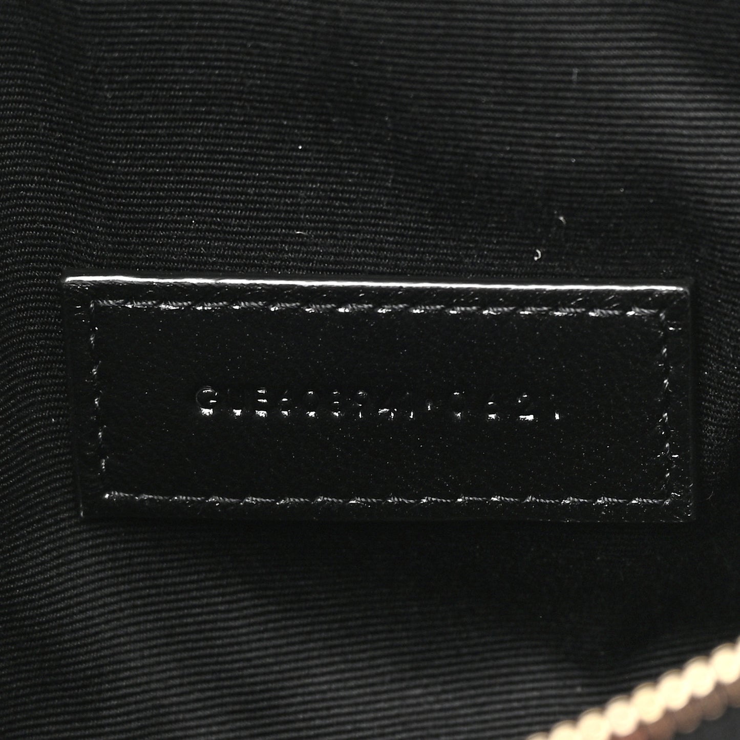 Grained Lambskin Quilted Mini Becky Double Zip Bag Black