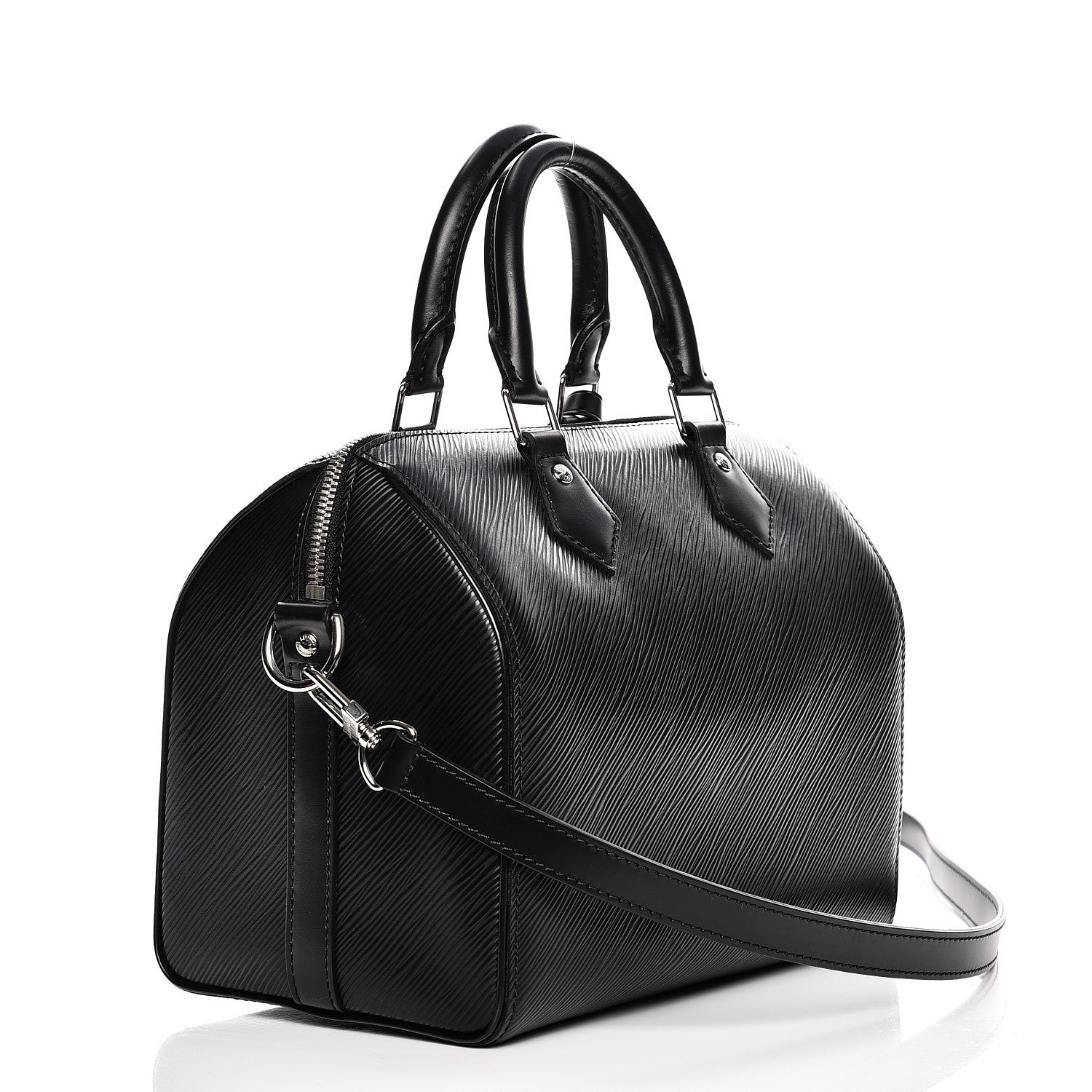 Louis Vuitton Epi Speedy Bandouliere 25 Black 4 of 12