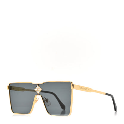 Louis Vuitton Acetate Swarovski Crystal Cyclone Sunglasses Z1700U Gold 1 of 7