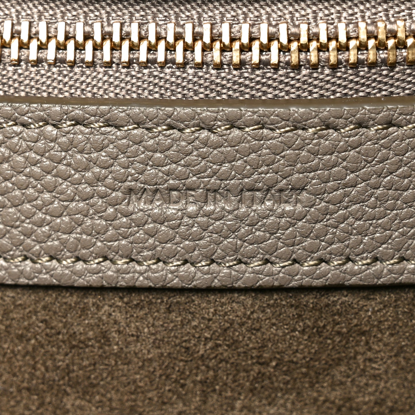 Soft Grained Calfskin Small Belt Cabas Phantom Taupe