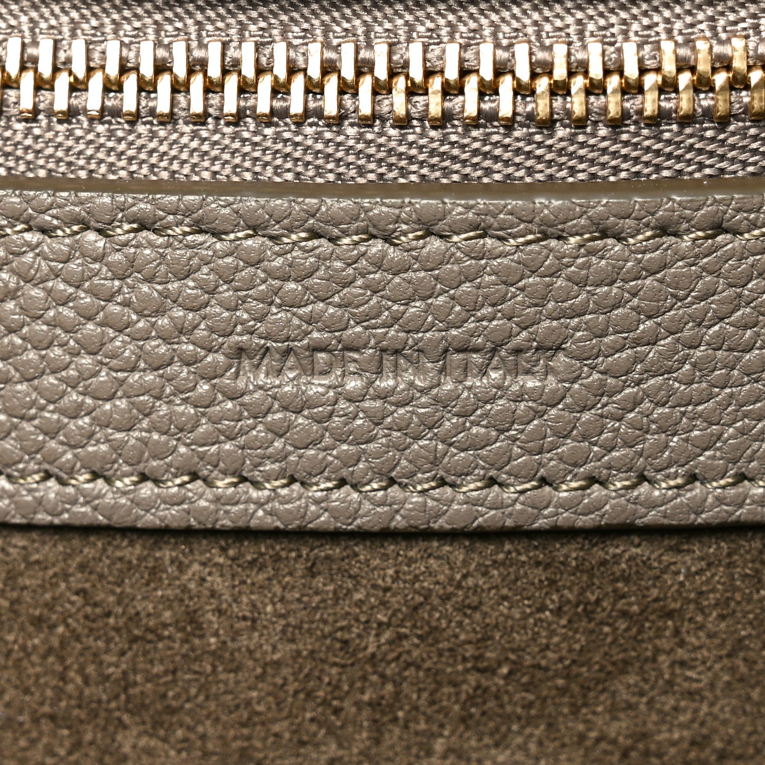 Celine Soft Grained Calfskin Small Belt Cabas Phantom Taupe 7 of 10