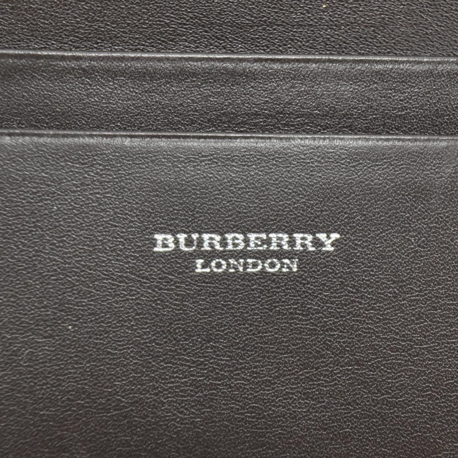 Burberry Leather Card Case Wallet Brown 7 of 8