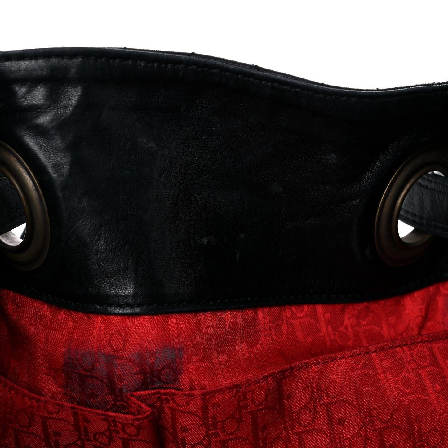 Lambskin Cannage Flap Shoulder Bag Black