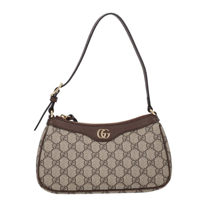 Gucci GG Supreme Monogram Textured Dollar Calfskin Small Ophidia Hobo Beige Ebony New Acero 1 of 10