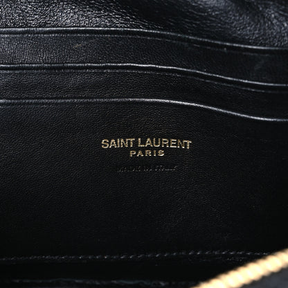 Saint Laurent Grain De Poudre Matelasse Monogram Mini Lou Camera Bag Black 6 of 10