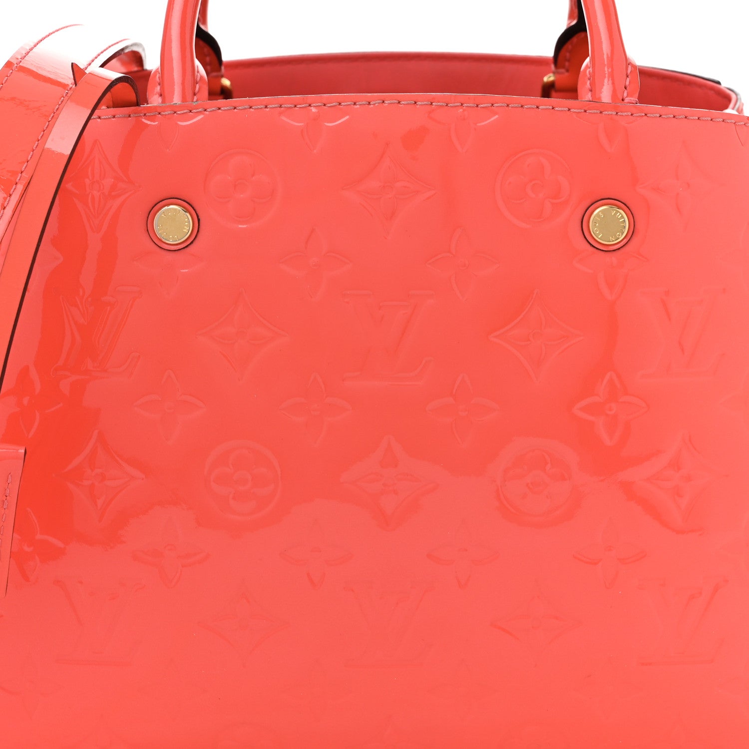 Louis Vuitton Vernis Montaigne BB Rose Litchi 8 of 10