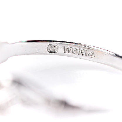 Mikimoto 14K White Gold Diamond Akoya Pearl 8.5mm Ring 49 4.75 5 of 5