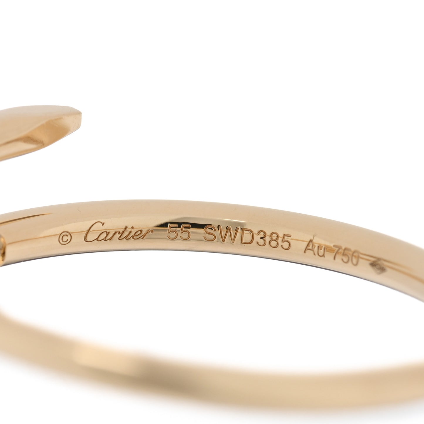18K Yellow Gold Small Juste Un Clou Ring 55 7.25