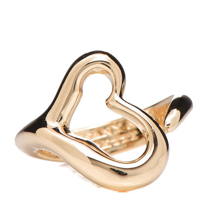 Tiffany 18K Yellow Gold Small Elsa Peretti Open Heart Ring 47 4 1 of 5