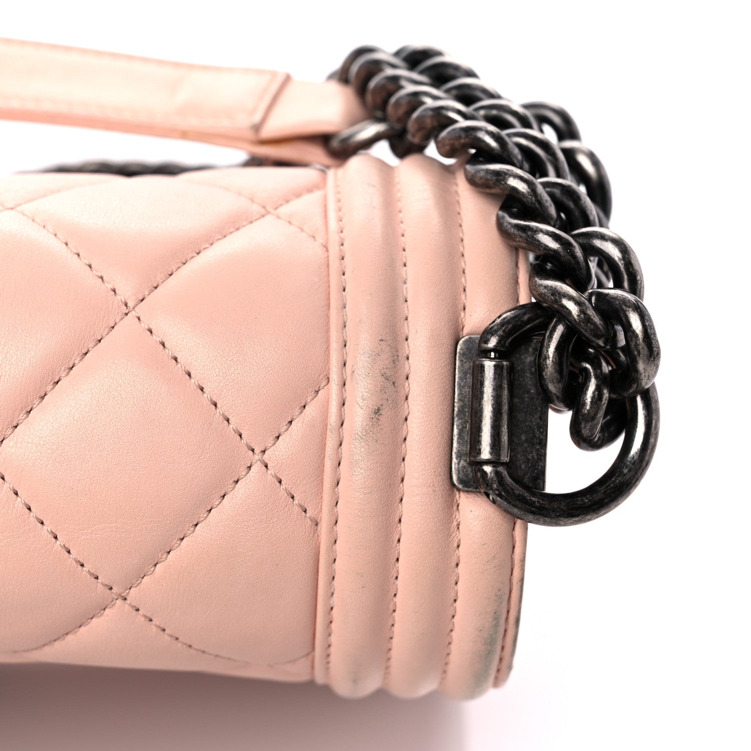 Chanel Calfskin Quilted New Medium Boy Flap Light Pink 22 of 29
