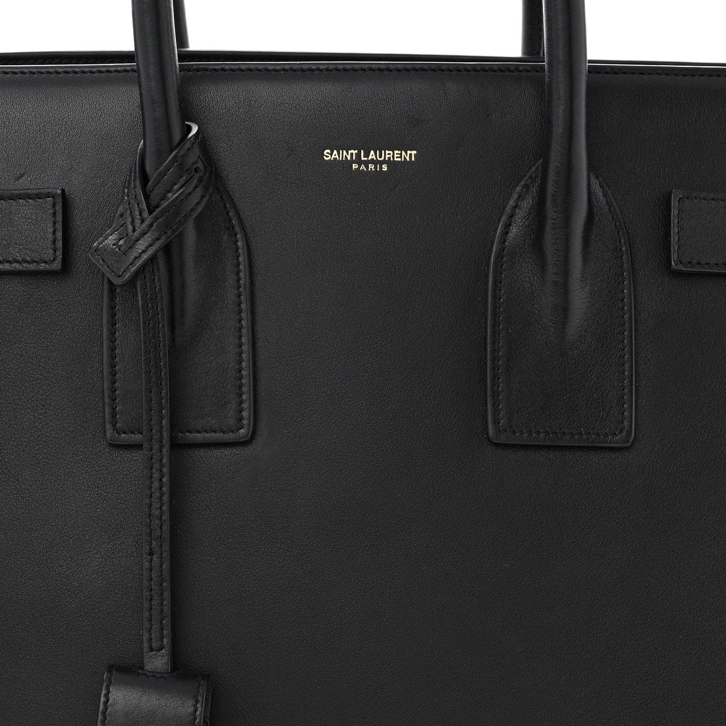 Calfskin Small Sac De Jour Black