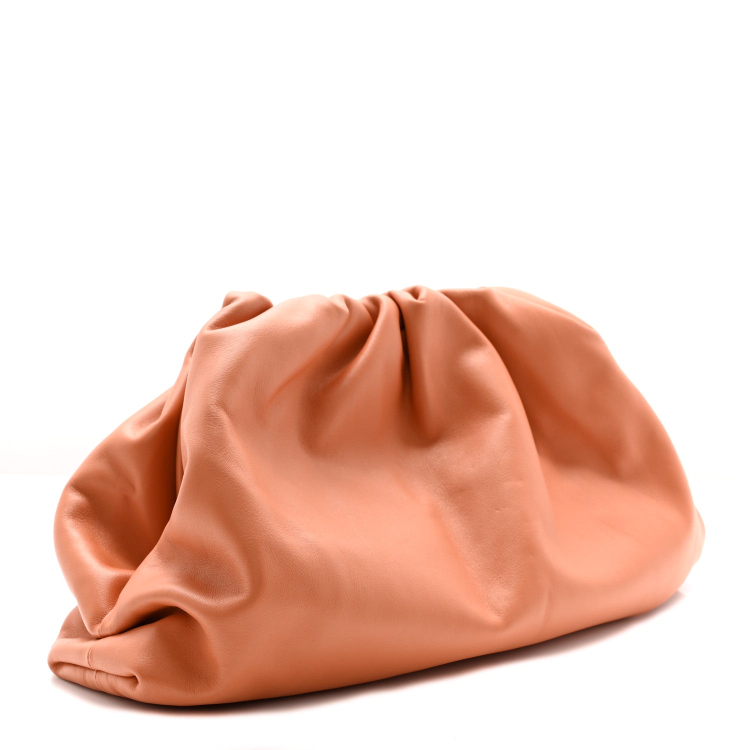 Bottega Veneta Smooth Butter Calf The Pouch Oversized Clutch Clay 3 of 9