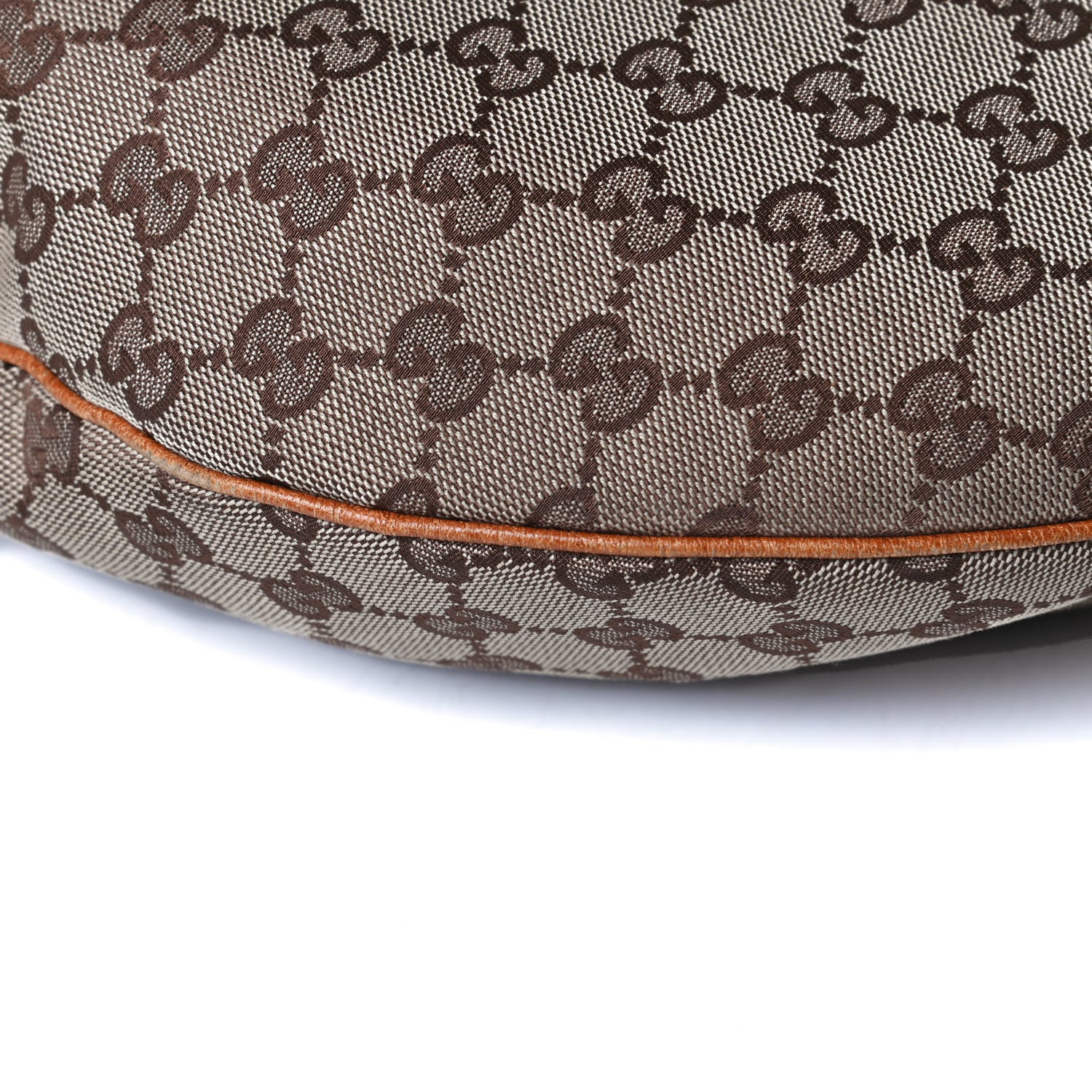 Gucci Monogram Horsebit Glam Hobo Tan 10 of 17