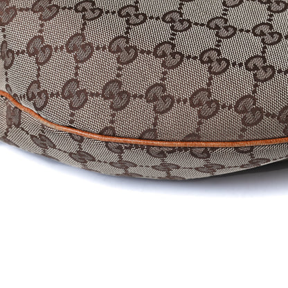 Gucci Monogram Horsebit Glam Hobo Tan 10 of 17
