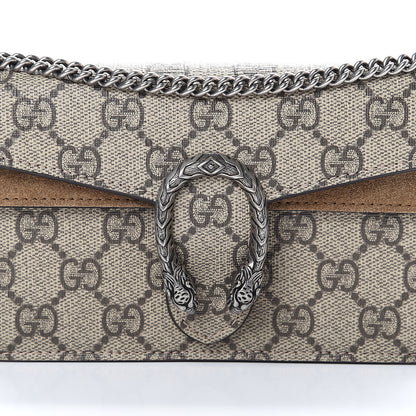 Gucci GG Supreme Monogram Super Mini Dionysus Shoulder Bag Taupe 7 of 10