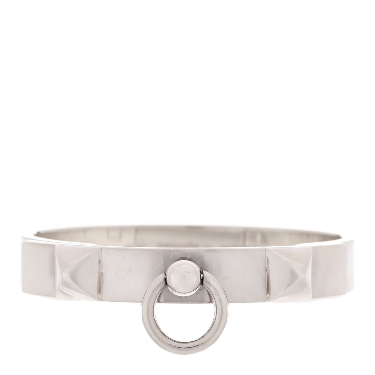 Hermes Sterling Silver PM Collier De Chien Bracelet SH 1 of 3