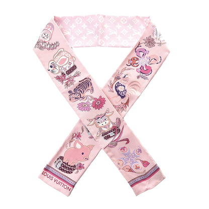 Louis Vuitton Silk Monogram Superstition Bandeau Light Pink 1 of 5