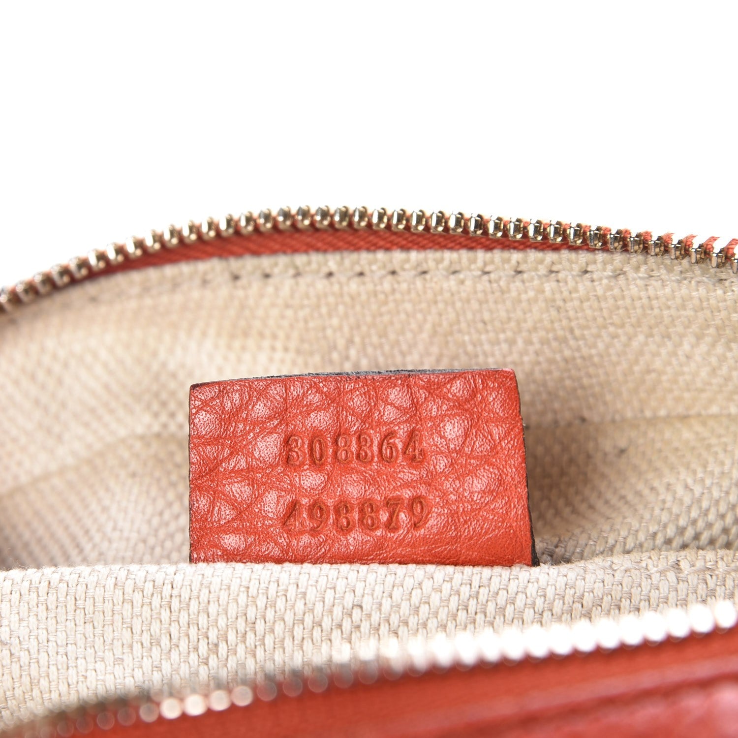 Gucci Pebbled Calfskin Small Soho Disco Bag Sun Orange 7 of 10