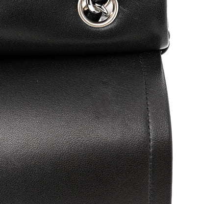 Chanel Lambskin Quilted Jumbo Double Flap Black 14 of 15