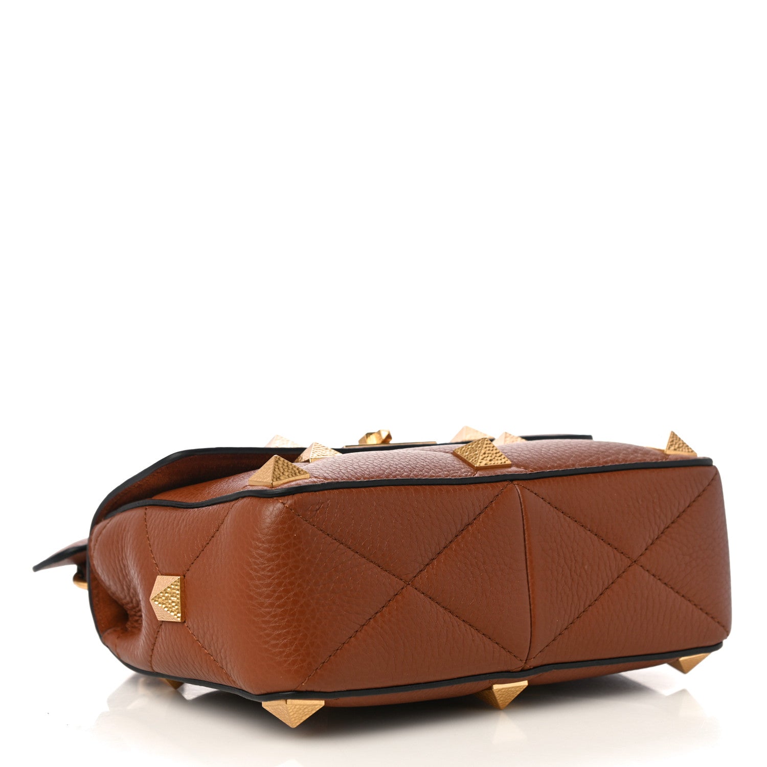 Valentino Garavani Grained Calfskin Medium Roman Stud Shoulder Bag Selleria 4 of 10