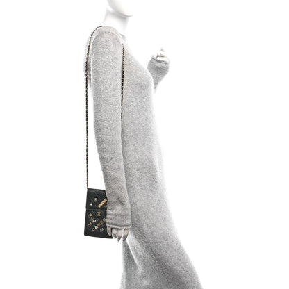 Chanel Lambskin Quilted Lucky Charm Phone Holder Black 2 of 10