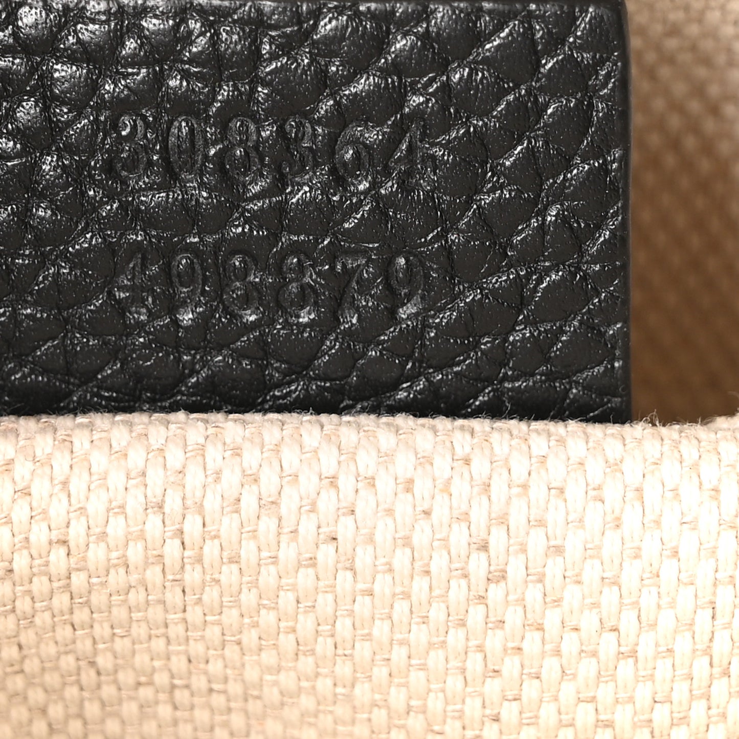 Pebbled Calfskin Small Soho Disco Bag Black