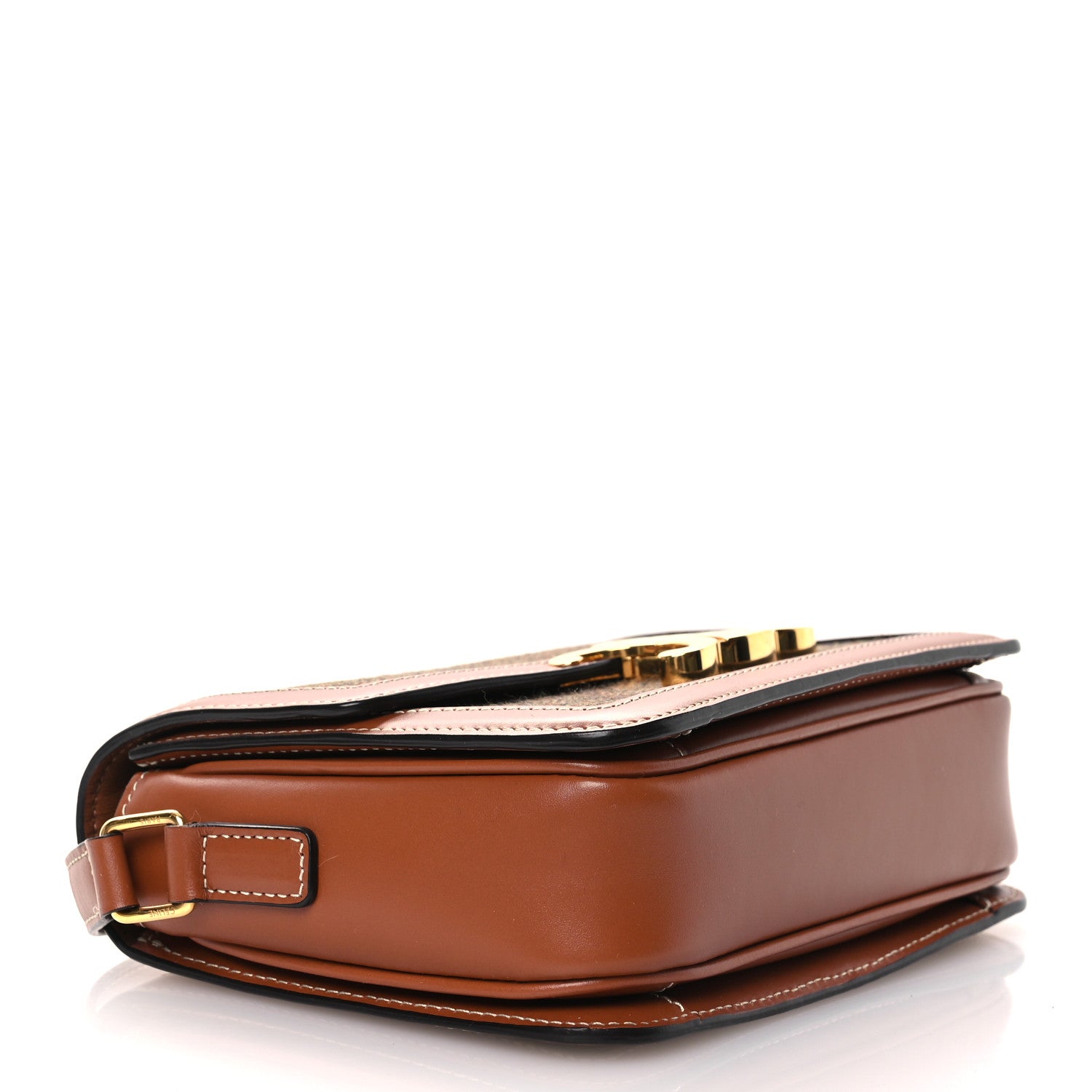 Celine Smooth Calfskin Houndstooth Teen Triomphe Tan 4 of 14