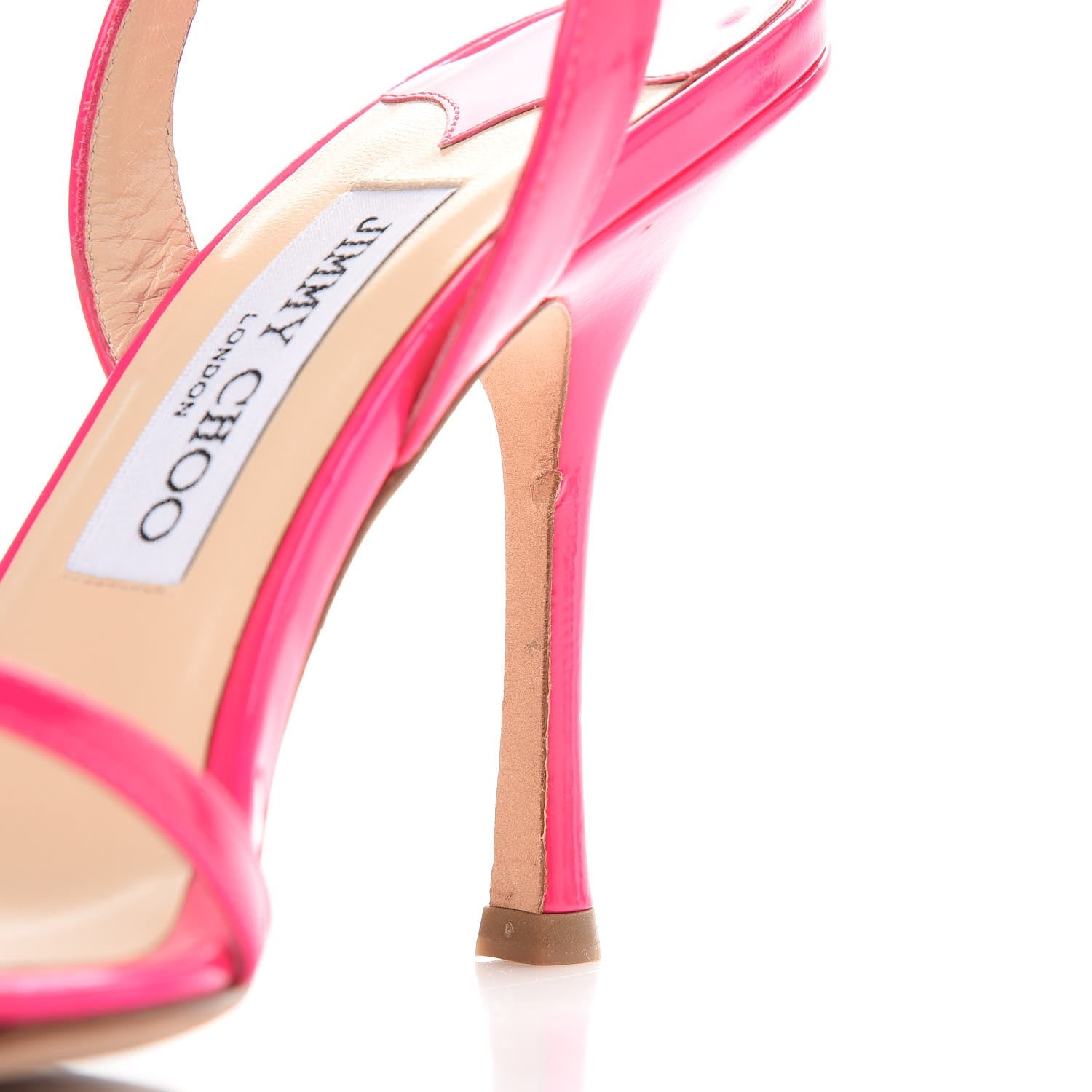 Jimmy Choo Patent India Sandals 38 Pink 10 of 10