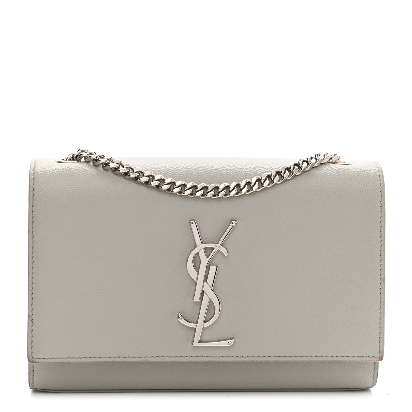 Grain De Poudre Small Monogram Kate Satchel Blanc Vintage