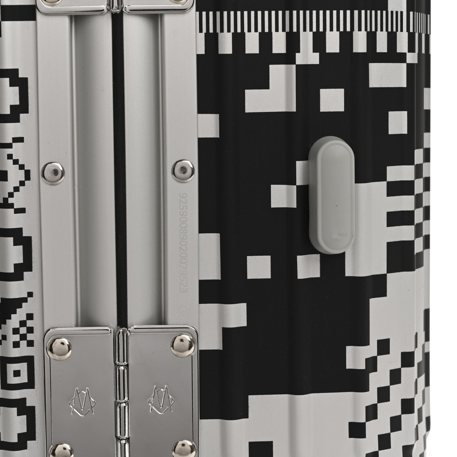 Rimowa X RTFKT Polycarbonate Printed Original Twist Cabin Silver Black 6 of 12