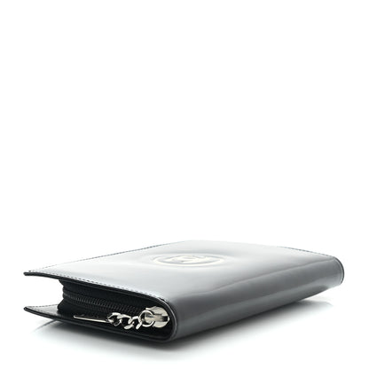 Chanel Patent CC Trousse Maquil Yen Wallet Black 4 of 10