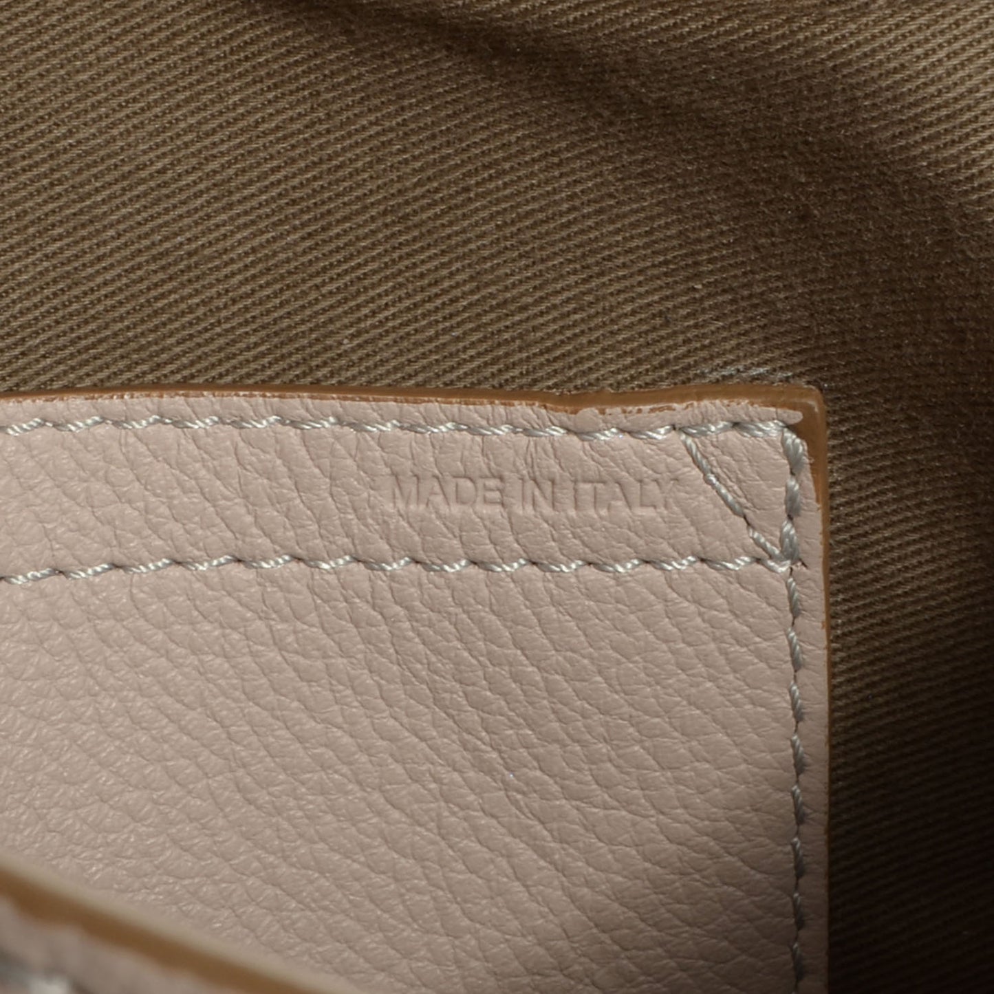 Grained Calfskin Medium Marcie Saddle Bag Nude